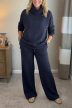 THALIA COZY TWO-PIECE TURTLENECK TRAVEL SET