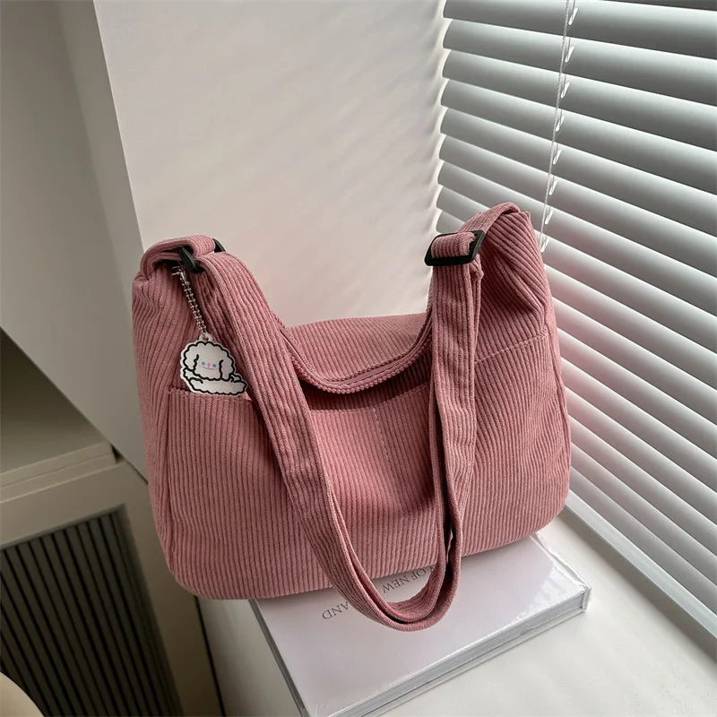 Lillian Corduroy Shoulder Bag