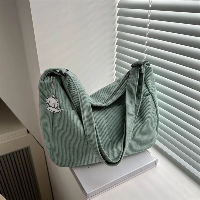 Lillian Corduroy Shoulder Bag